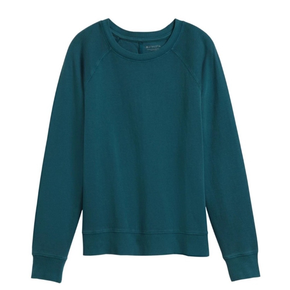 Athleta Sundown Sweatshirt XXS Forrest Green